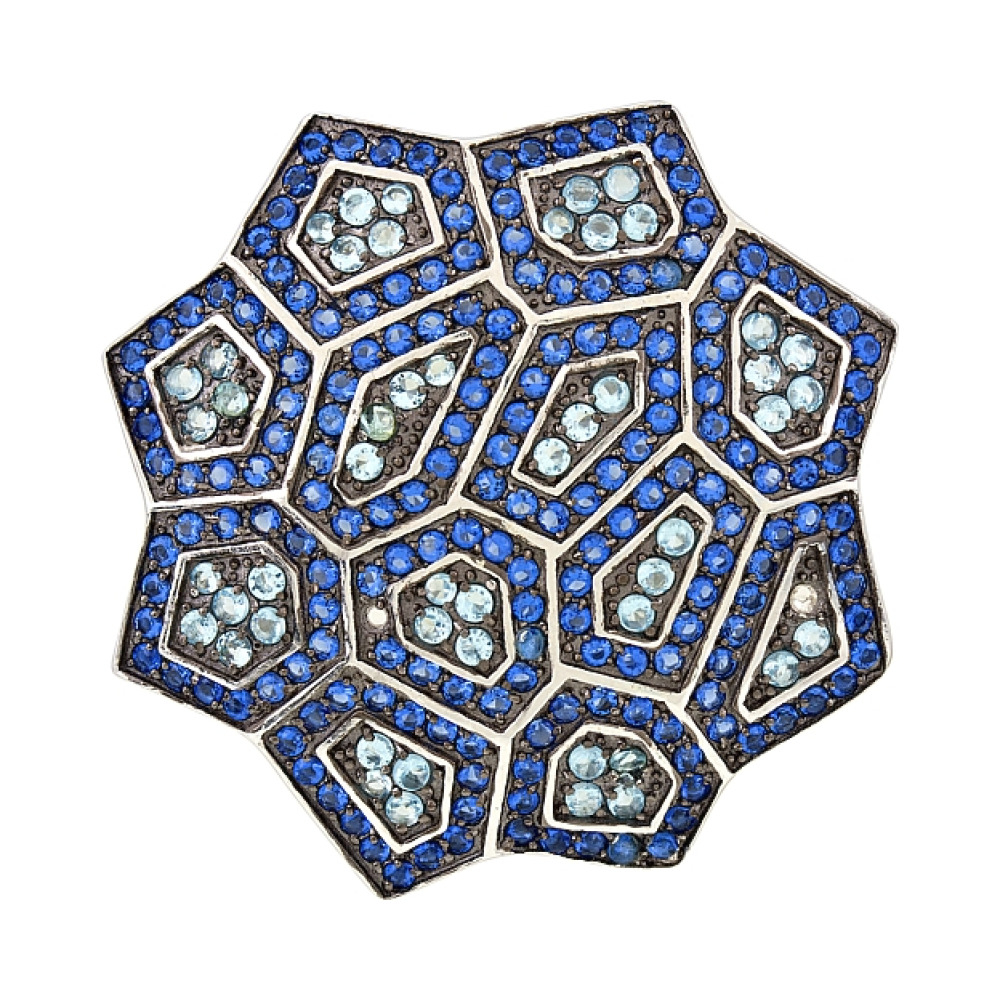 Серебряная подвеска с фианитами № 118408