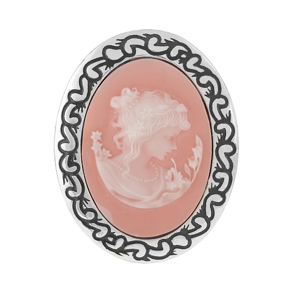 Брошь-подвеска с карбоном № 108431