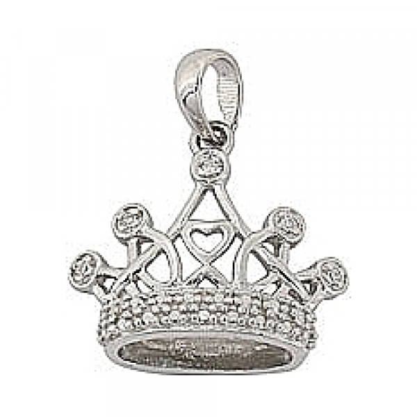 Серебряная подвеска с фианитом № 68545