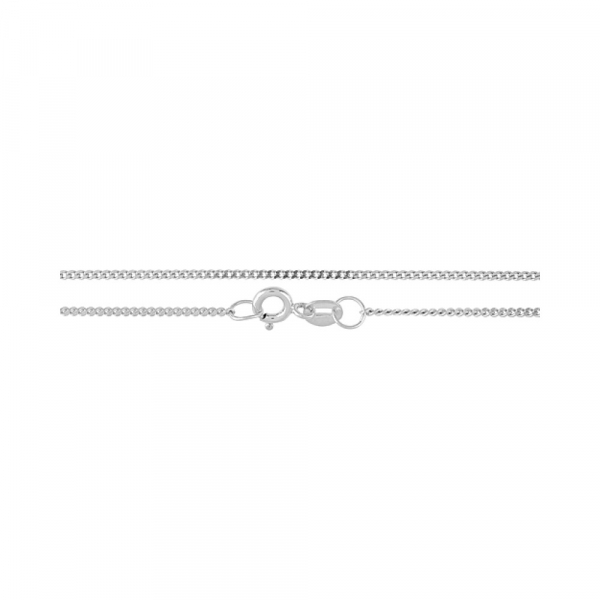 Серебряная цепь панцирная граненая родированная № 123439