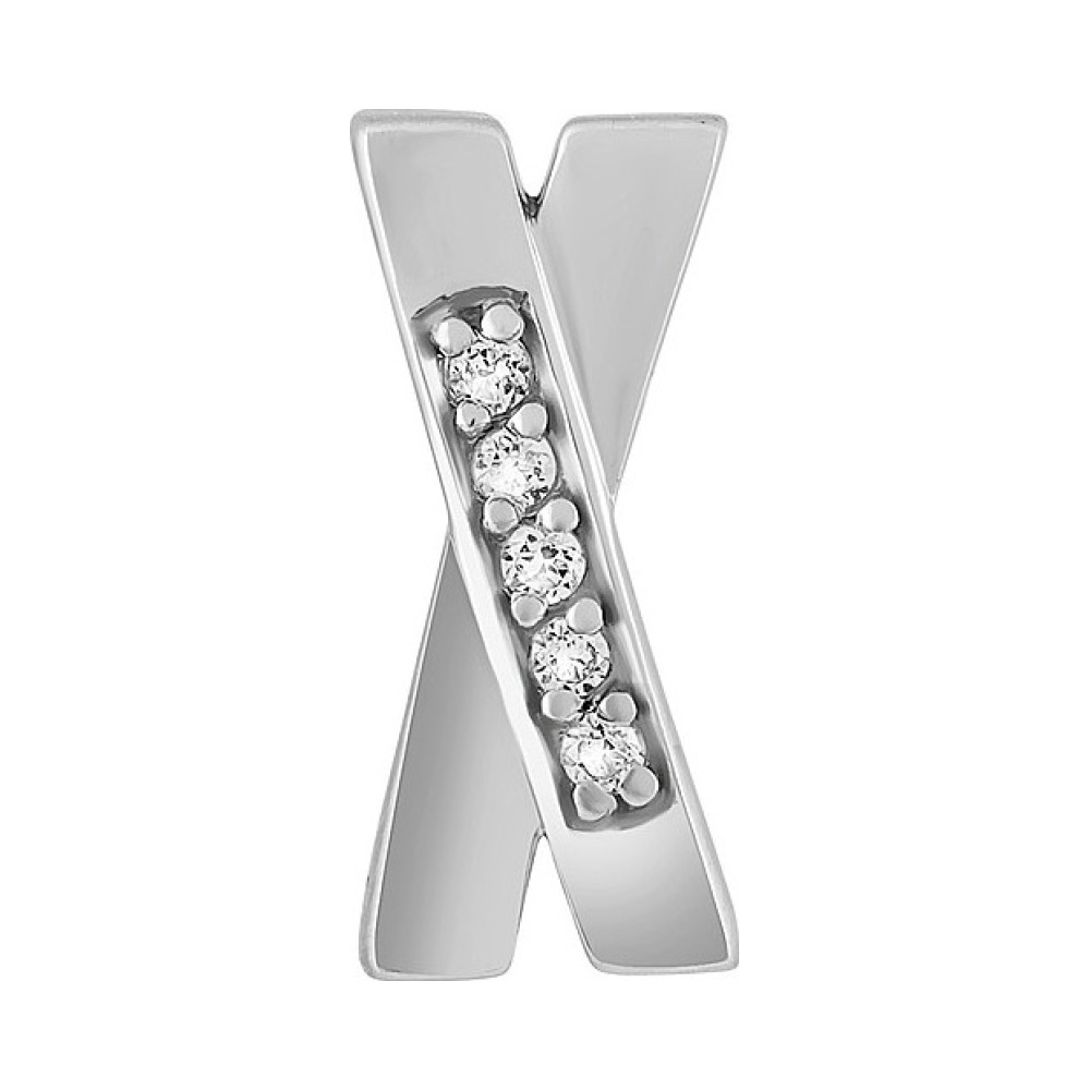 Серебряная подвеска с фианитом № 132961