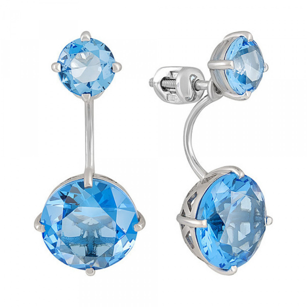 Серебряные серьги с алпанитом № 133846