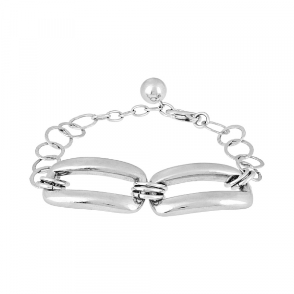 Серебряный браслет без камня № 82936