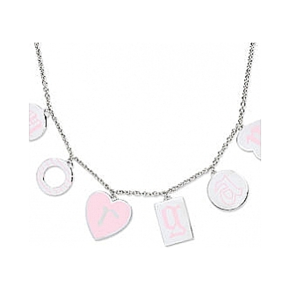 Серебряное колье с эмалью № 35868