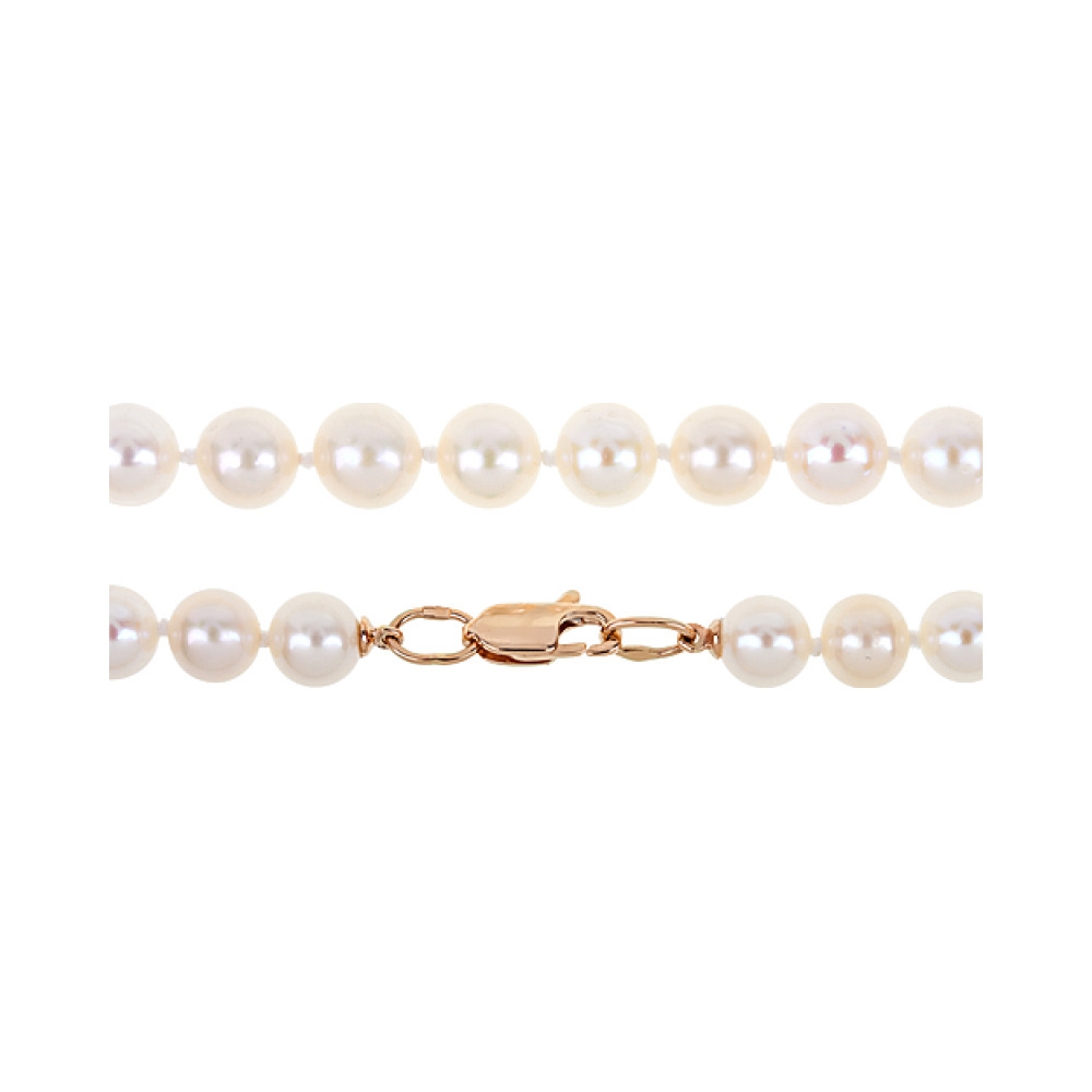 Золотое колье с жемчугом № 99684