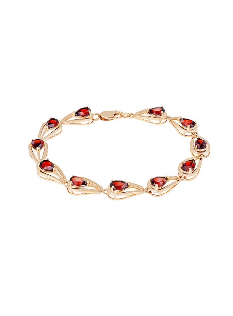 Золотой браслет с гранатом № 126441