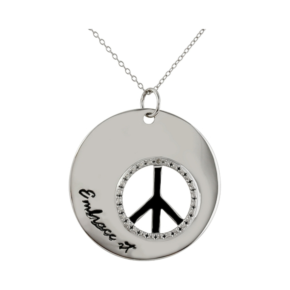 Серебряное колье с фианитами № 80365