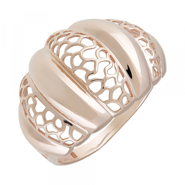 Золотое кольцо без камня № 127382