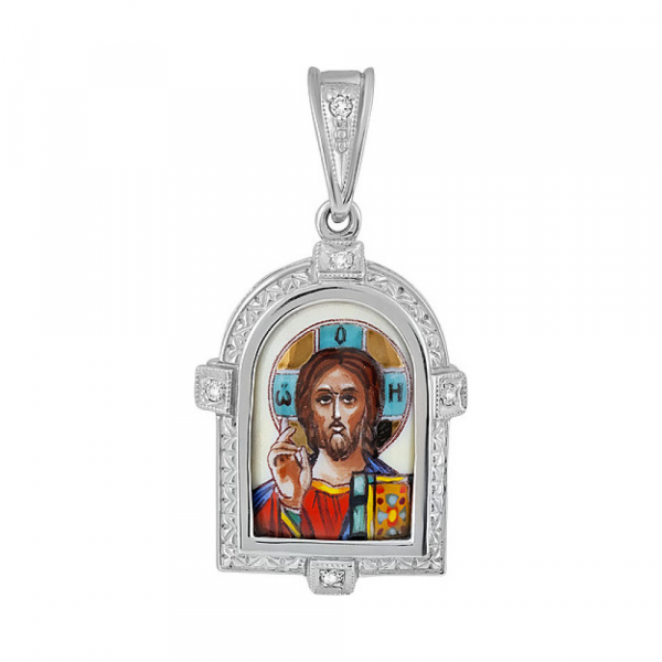 Икона с фианитами и эмалью № 131968