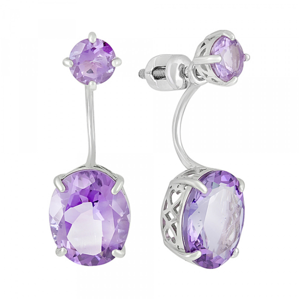 Пуссеты с аметистами № 126906