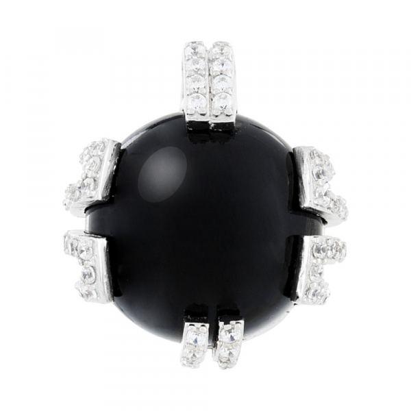 Серебряная подвеска с фианитами № 108358