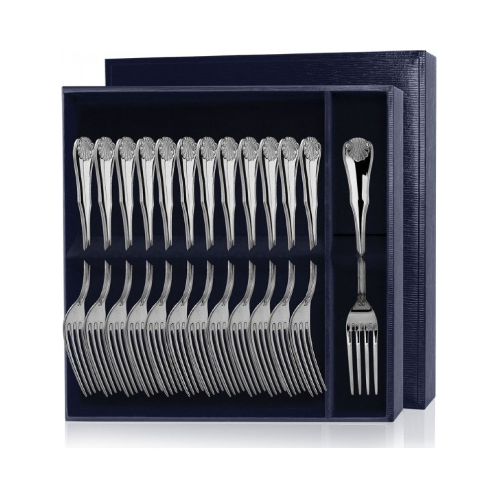 Серебряный столовый набор  Визит  12 предметов