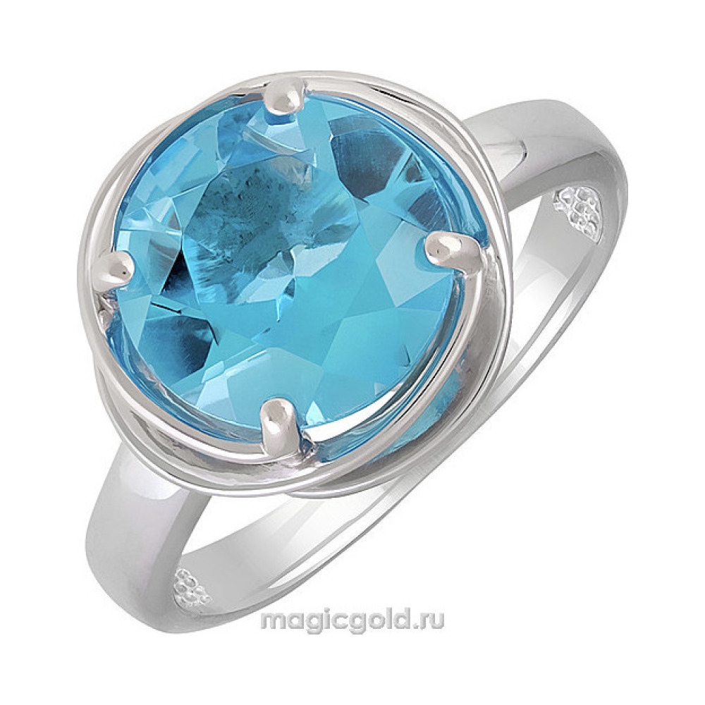 Серебряное кольцо с топазом № 140139