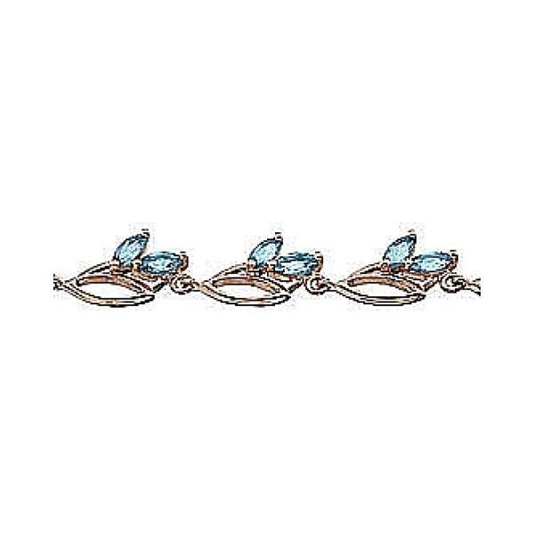 Золотой браслет с топазом № 41383