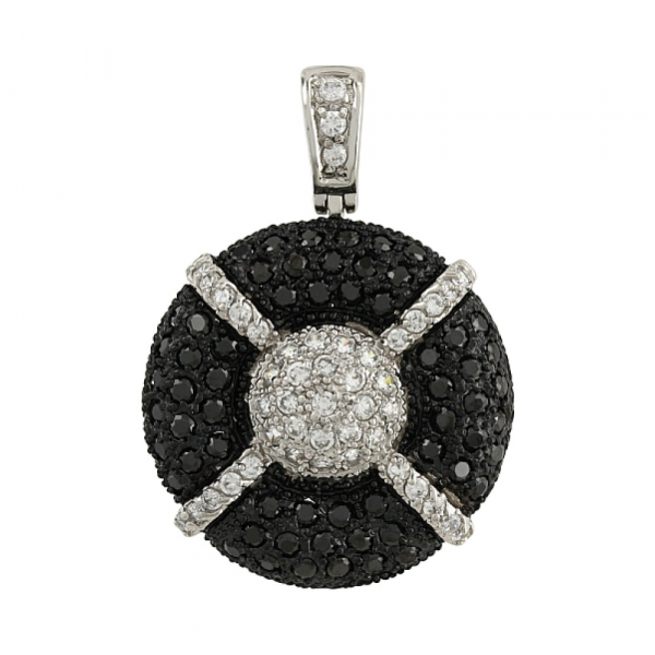 Серебряная подвеска с фианитом № 106250