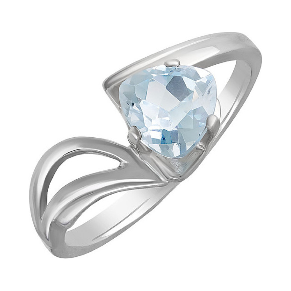 Серебряное кольцо с топазом № 130152