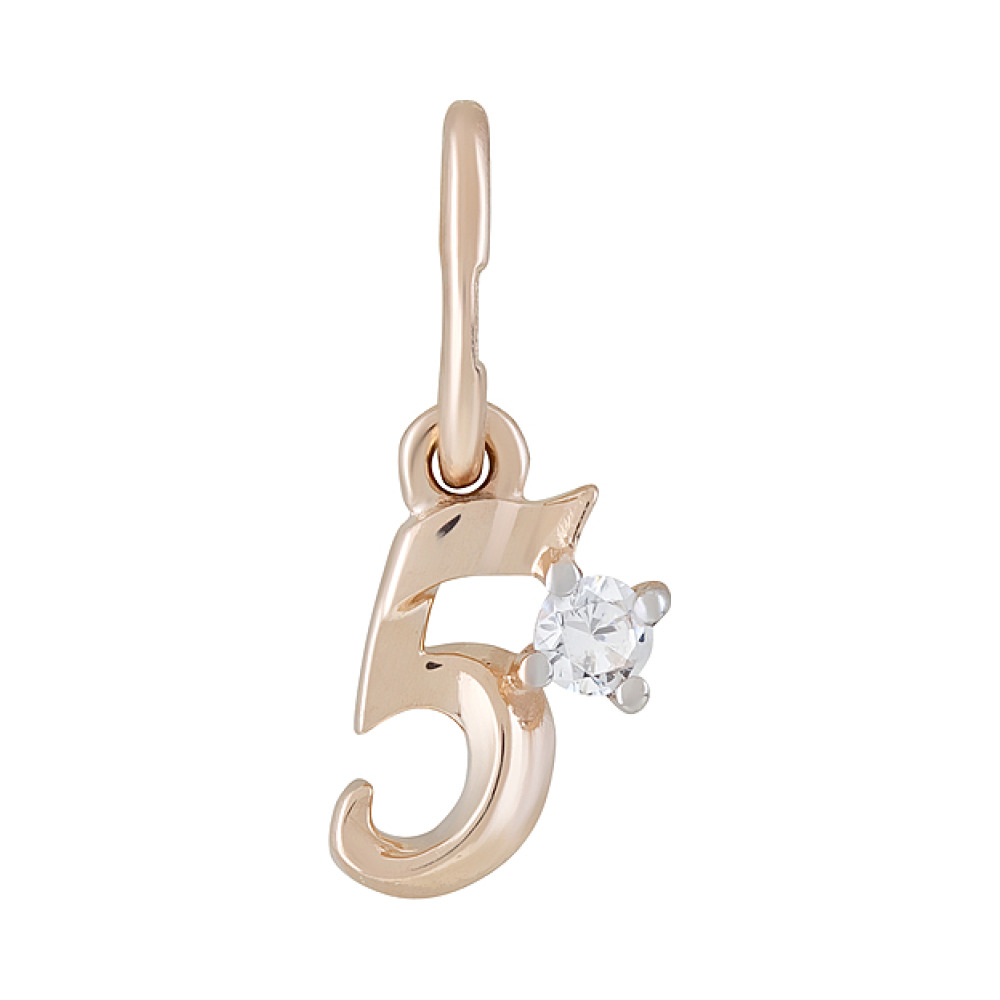 Серебряные серьги с фианитом № 110185