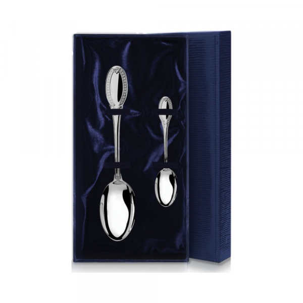 Набор из 2 столовых серебряных приборов «Император»