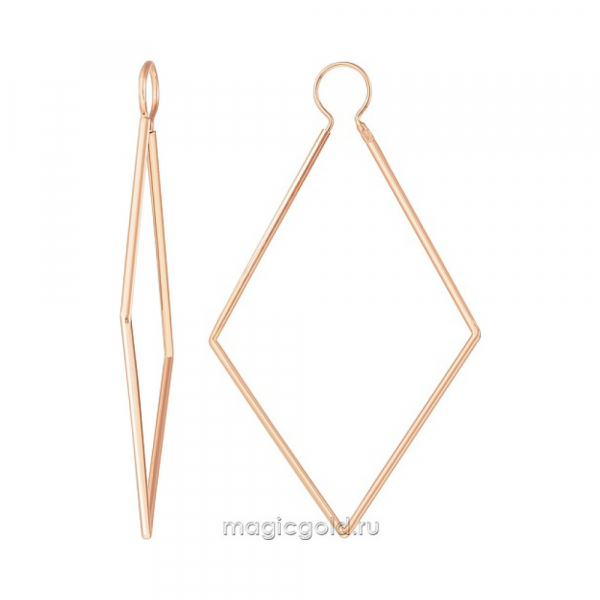 Золотые серьги конго № 173353