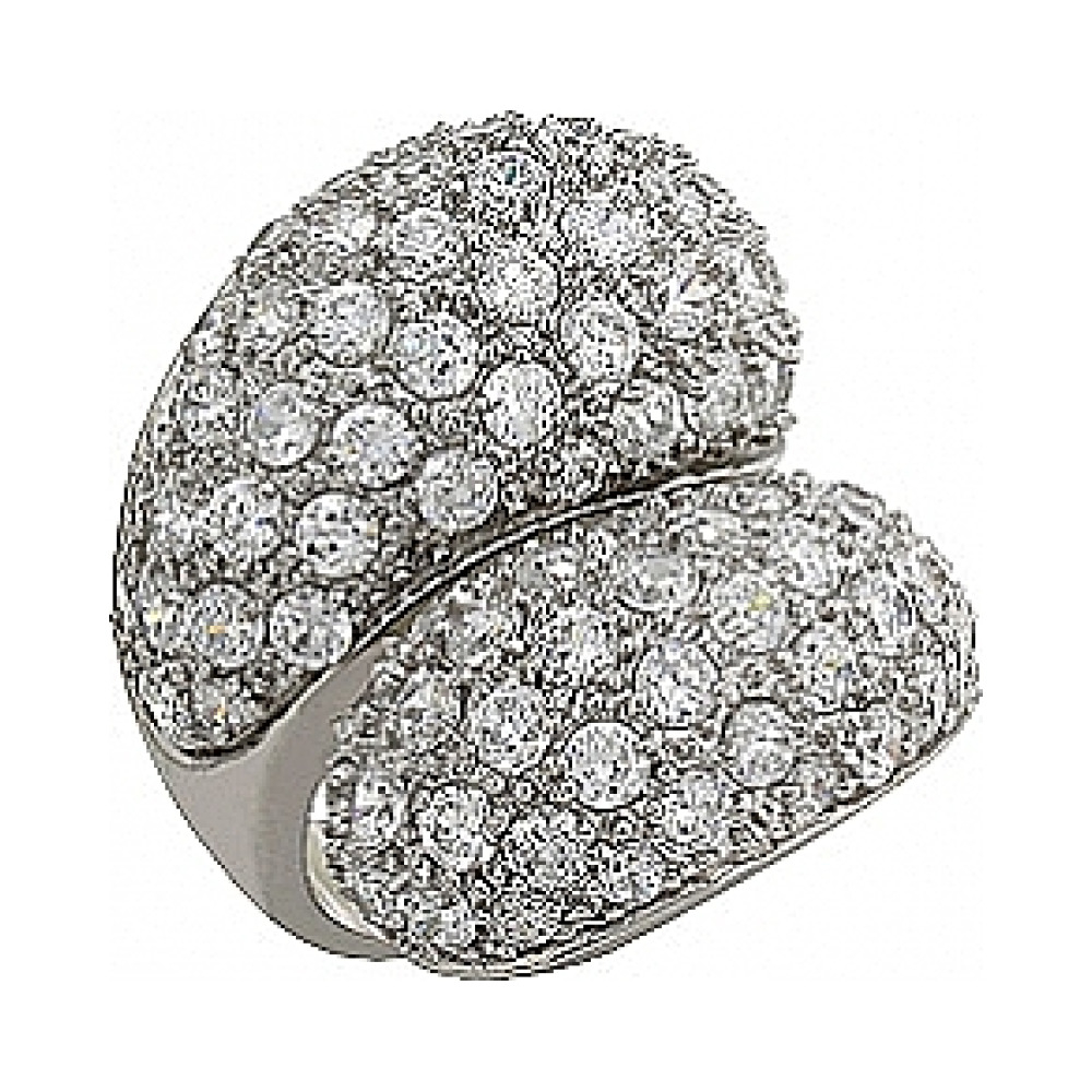 Серебряное кольцо с фианитом № 80876