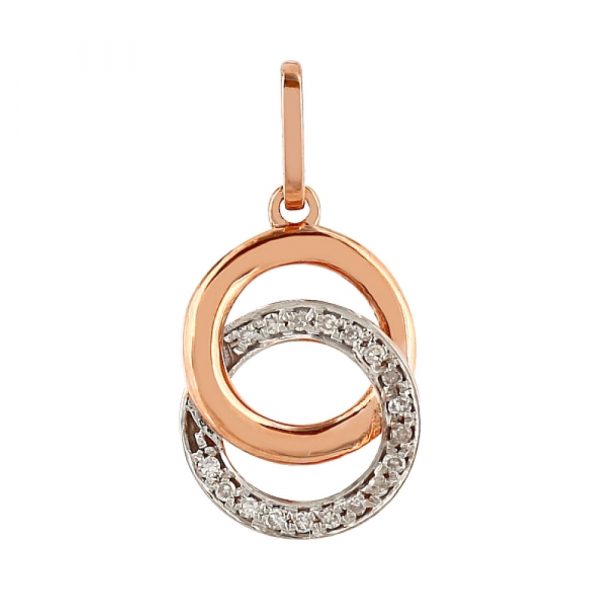 Золотая подвеска с бриллиантами № 106100