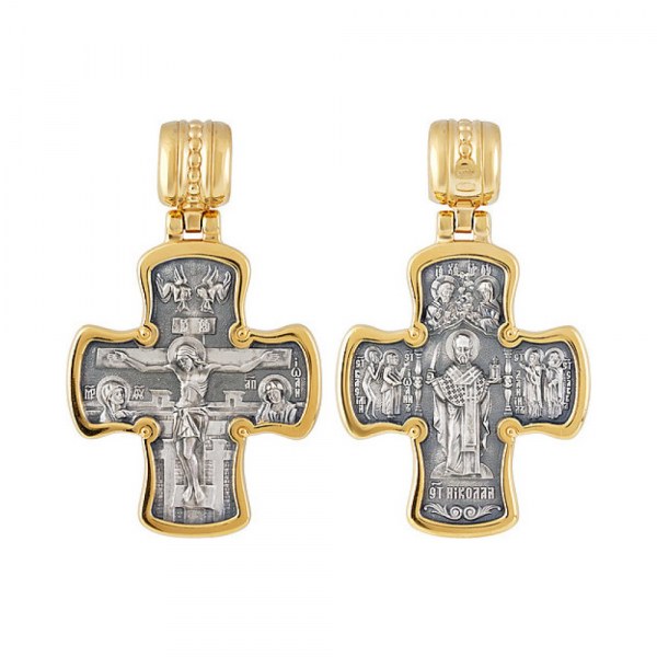 Крест с золотым покрытием № 133512