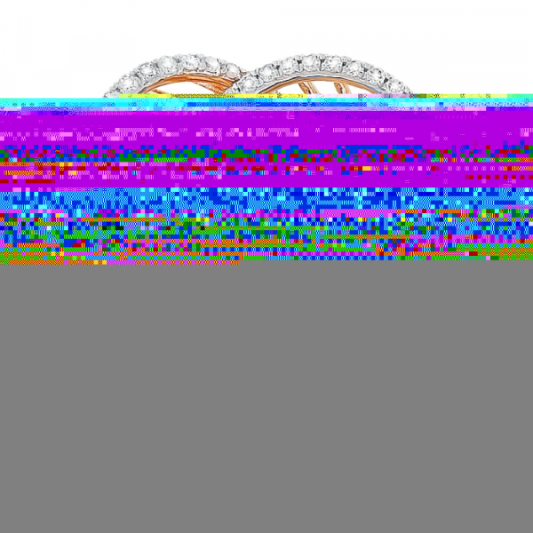 Золотое кольцо с бриллиантом и топазом № 113777