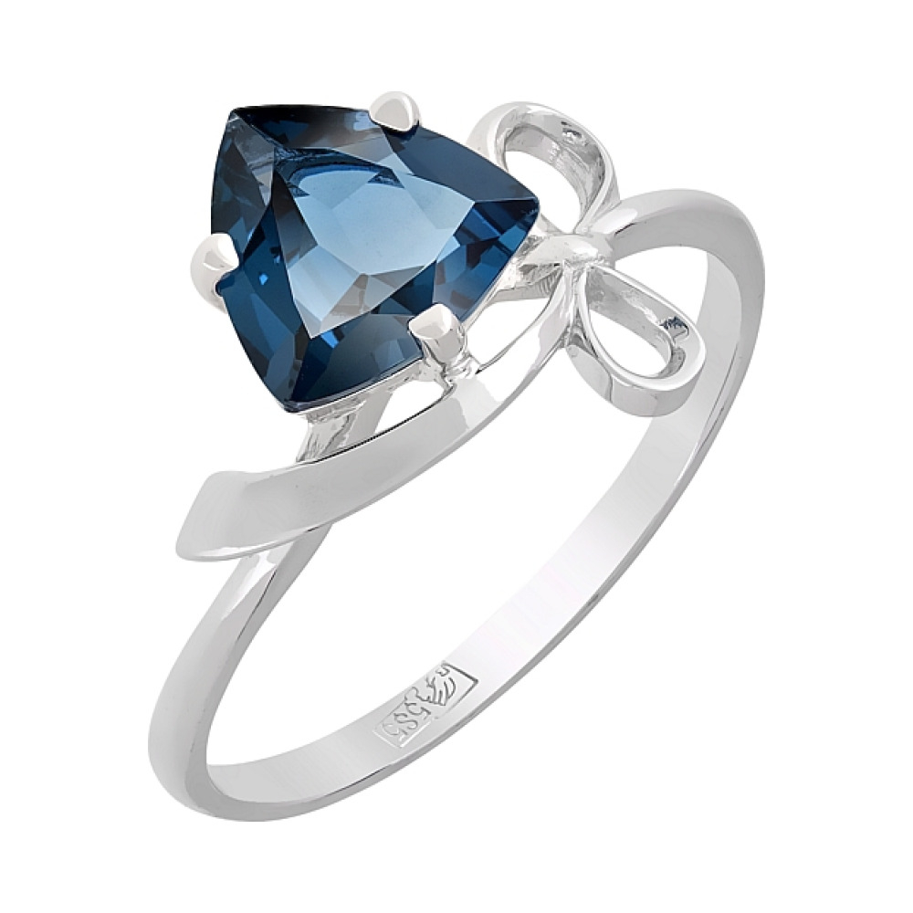 Золотое кольцо с топазом № 118317