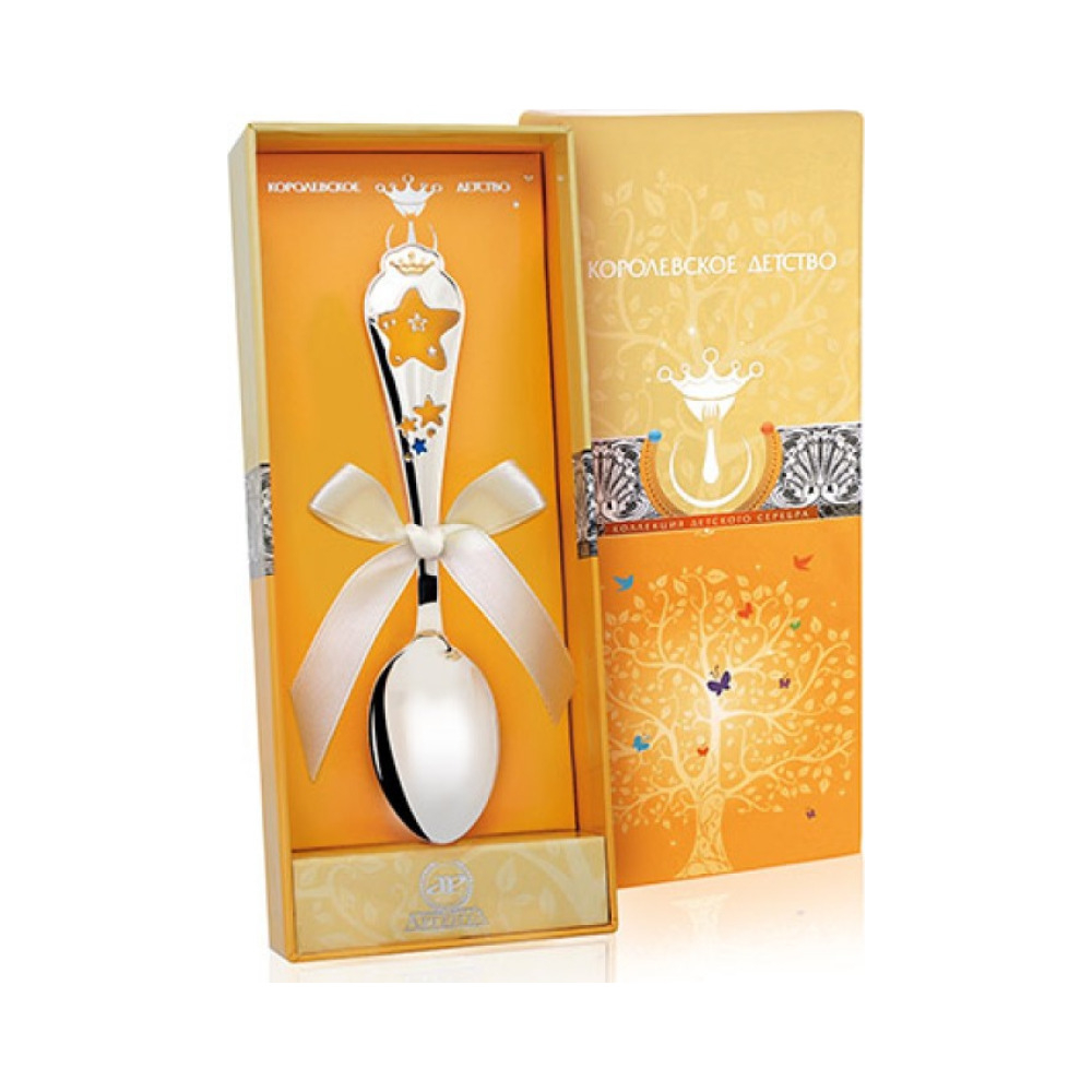 Детская серебряная ложка «Звезда» 441ЛЖ05808