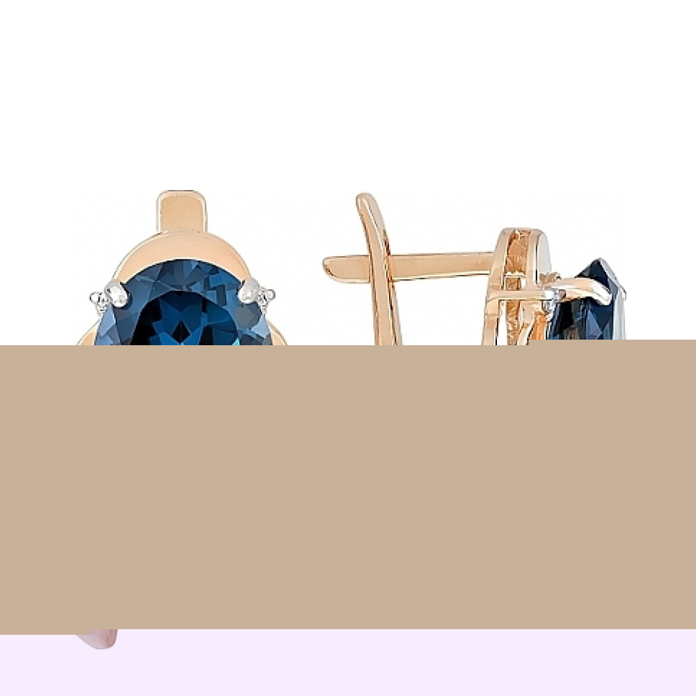 Золотое кольцо с фианитами № 131949