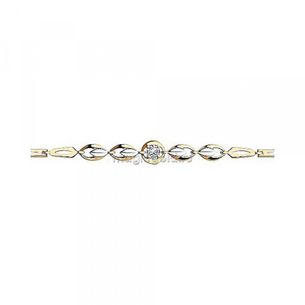 Золотой браслет с фианитом № 174093