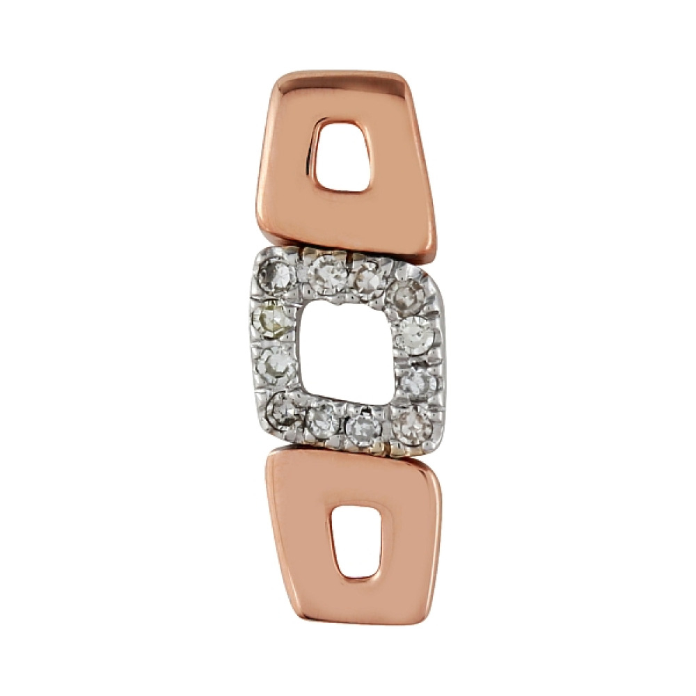 Золотая подвеска с бриллиантом № 99847