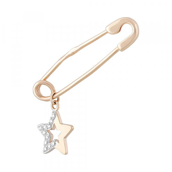 Булавка с фианитами № 129049