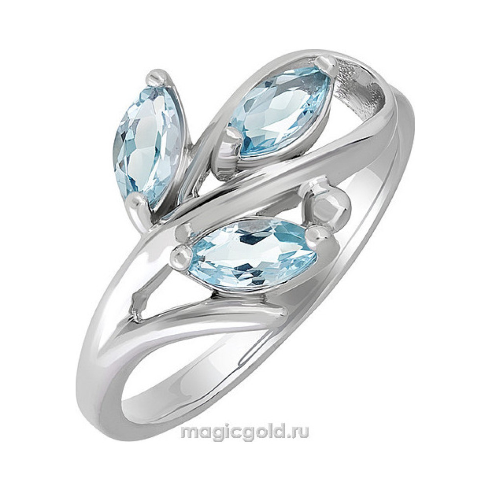 Серебряное кольцо с топазом № 139323