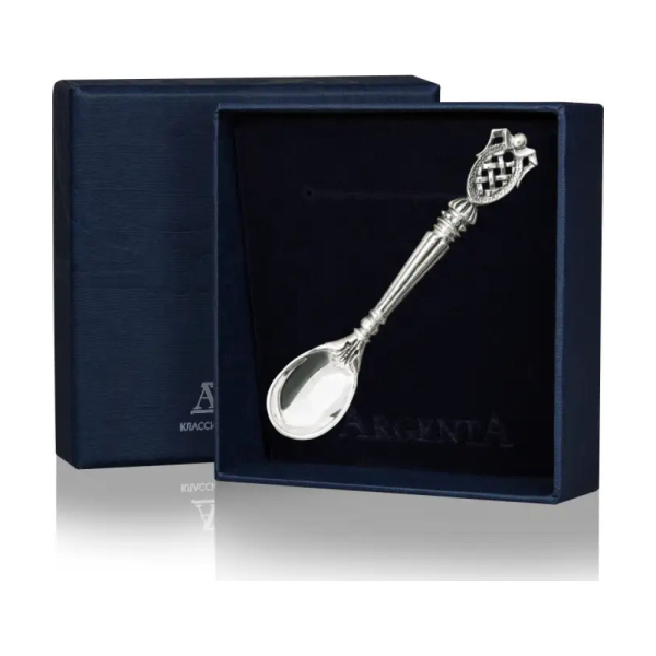 Ложка к набору для специй Меценат с чернением из серебра 925 пробы