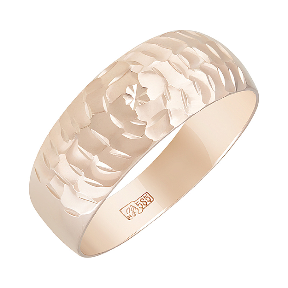 Золотое кольцо с алмазкой № 124379