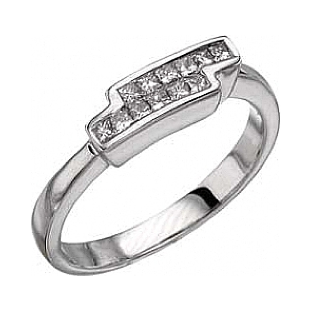 Золотое кольцо с бриллиантами invisible № 6829