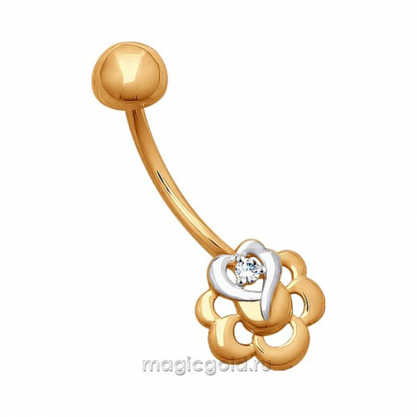 Пирсинг с фианитом № 165723