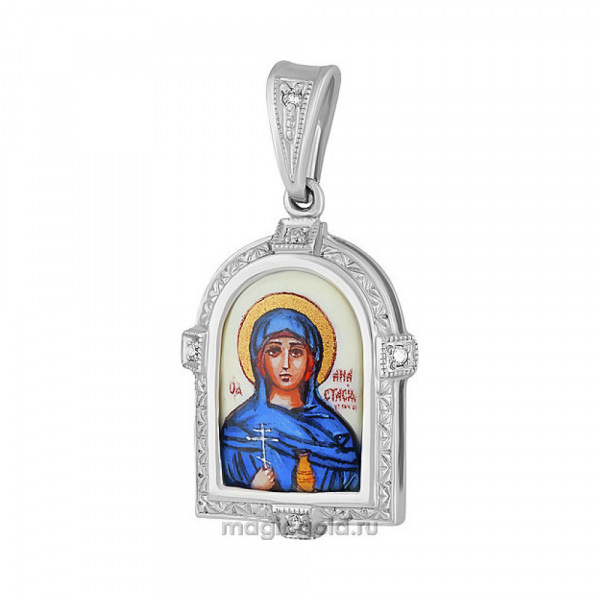 Икона с фианитами и эмалью № 131966