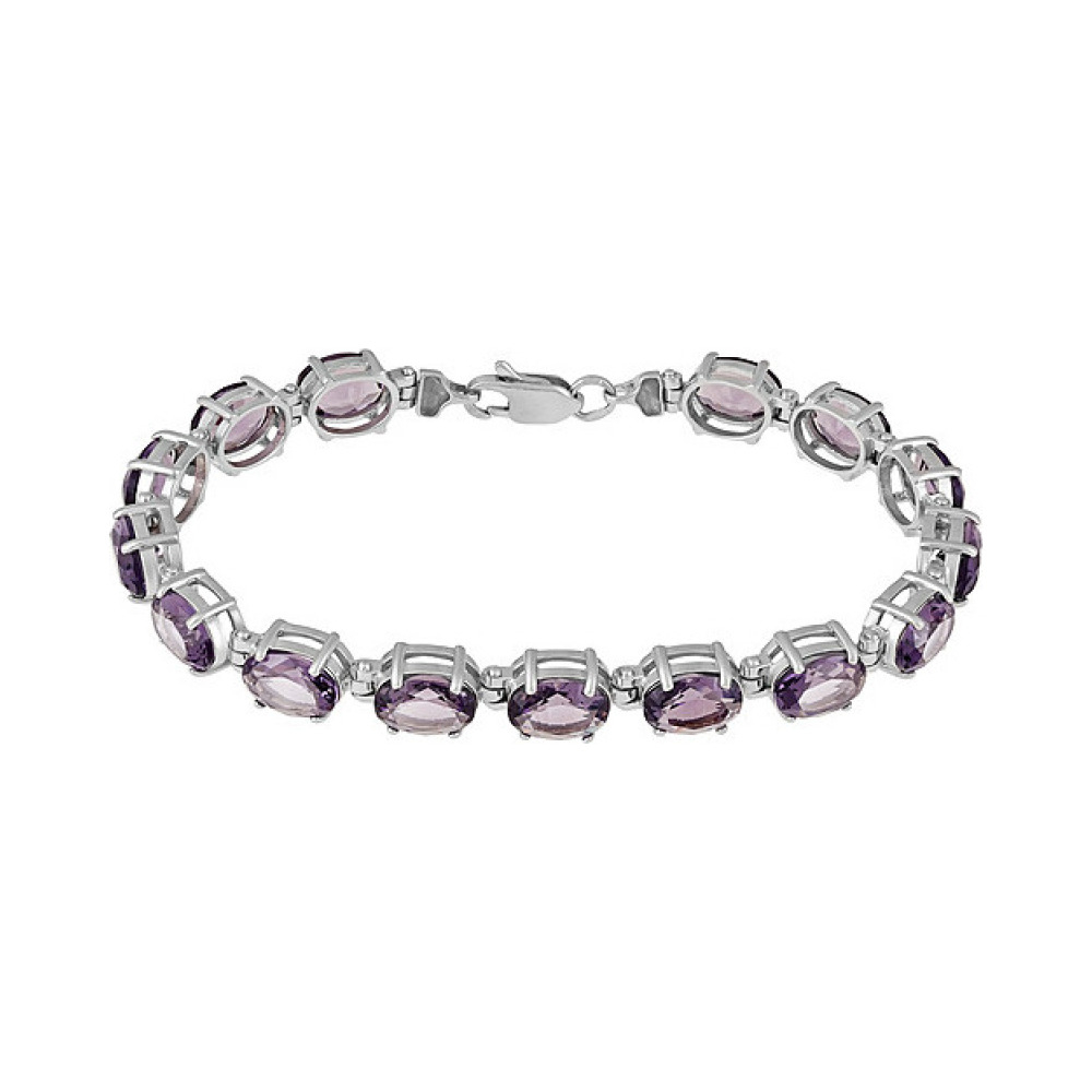 Серебряный браслет с алпанитом № 132245