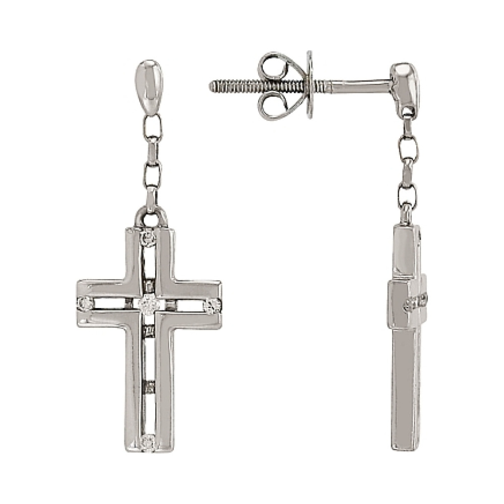 Пуссеты с бриллиантами № 62619