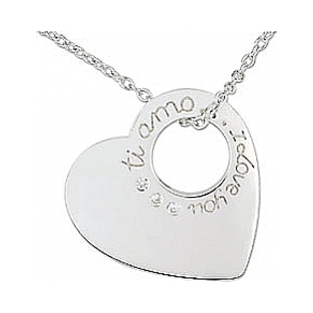 Серебряное колье с фианитами № 33168