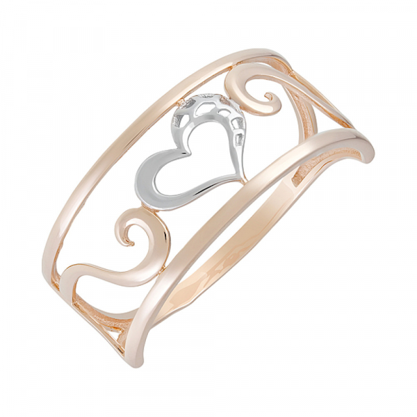 Золотое кольцо без камня № 129240