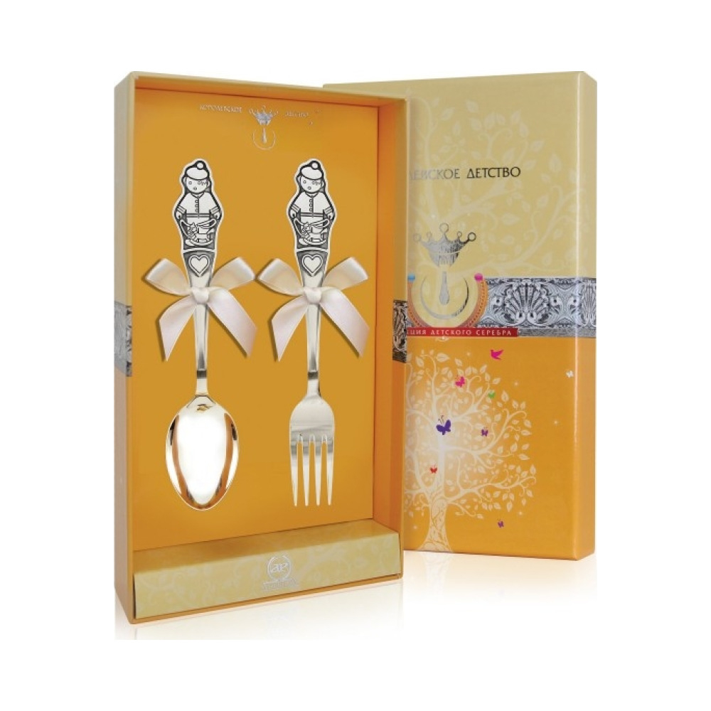 Набор детский "Мальчик" черн (2пр.вил+лож)