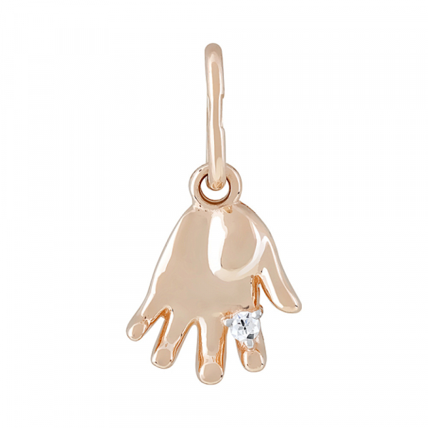 Золотая подвеска с фианитами № 123980