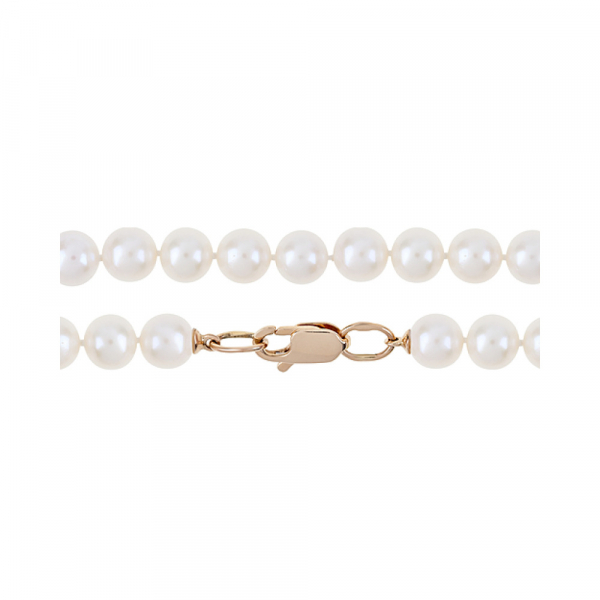 Золотое колье с жемчугом № 127214