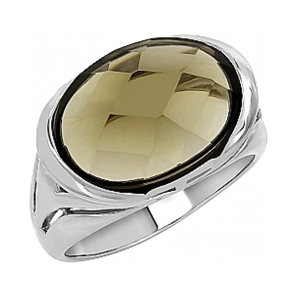 Серебряное кольцо с фианитом № 107288