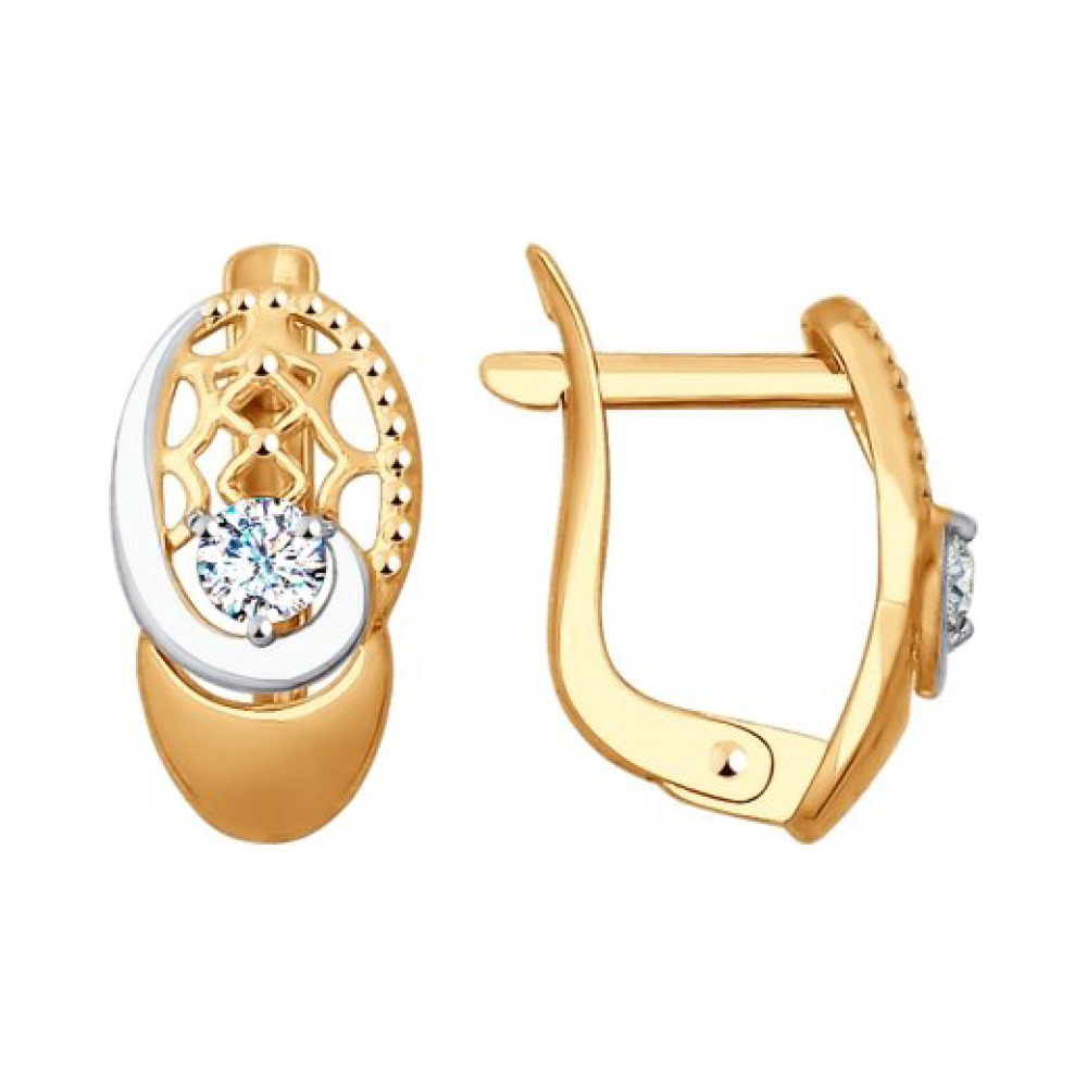 Серебряное кольцо с фианитами № 113146