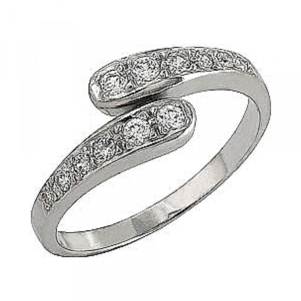 Золотое кольцо с фианитом № 70326