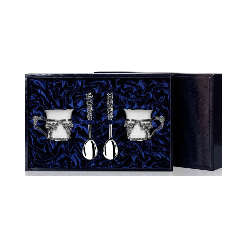 Набор кофейная пара «Роза»